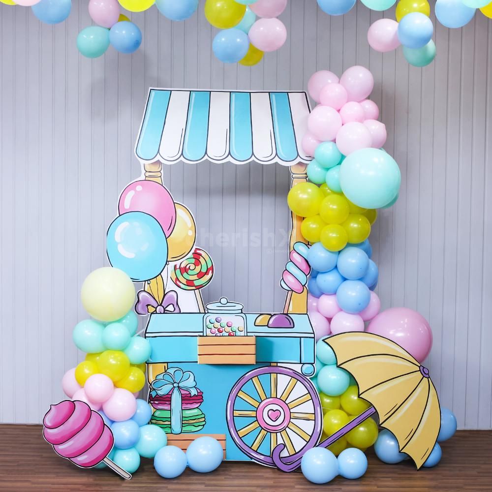 "A dreamy summer birthday setup, perfect for toddlers!