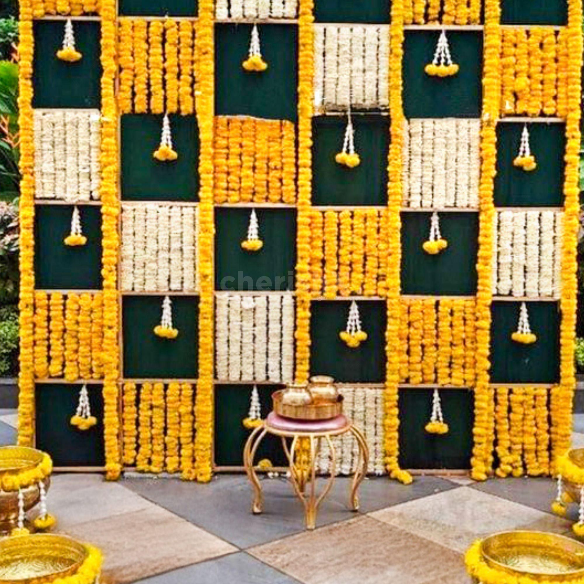 Fresh flower baby shower decor