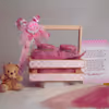 A pretty hamper that sends the message of excitement of a little princess.