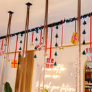 Sparkling fairy light highlights the glow of the Christmas celebration with festive energy