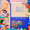 A vibrant balloon arch brings excitement and fun to the area.