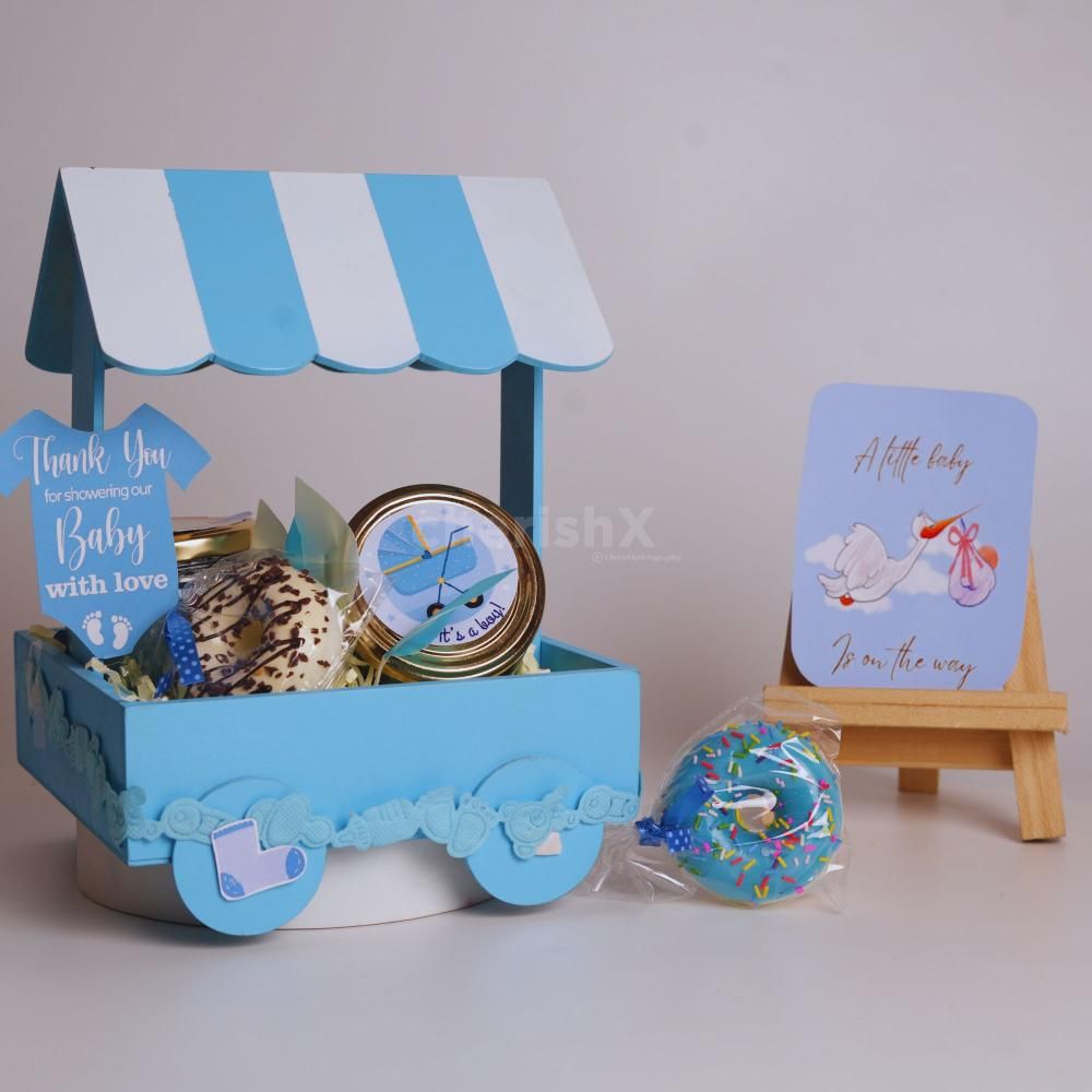A beautiful baby shower hamper designed to welcome new beginnings.