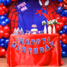 Squad goals activated with the coolest kids birthday Spiderman decor theme
