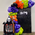 Sparkling details will add glam and glow to your Halloween backdrop.