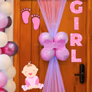 Welcome baby decoration at home