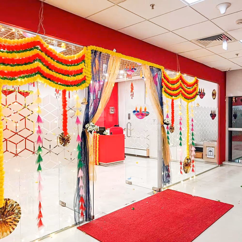 Golden rosettes look to combine festivity, visual brilliance, and auspiciousness of Diwali