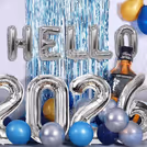Stylish Blue And Silver Theme New Year Decor — photo 2