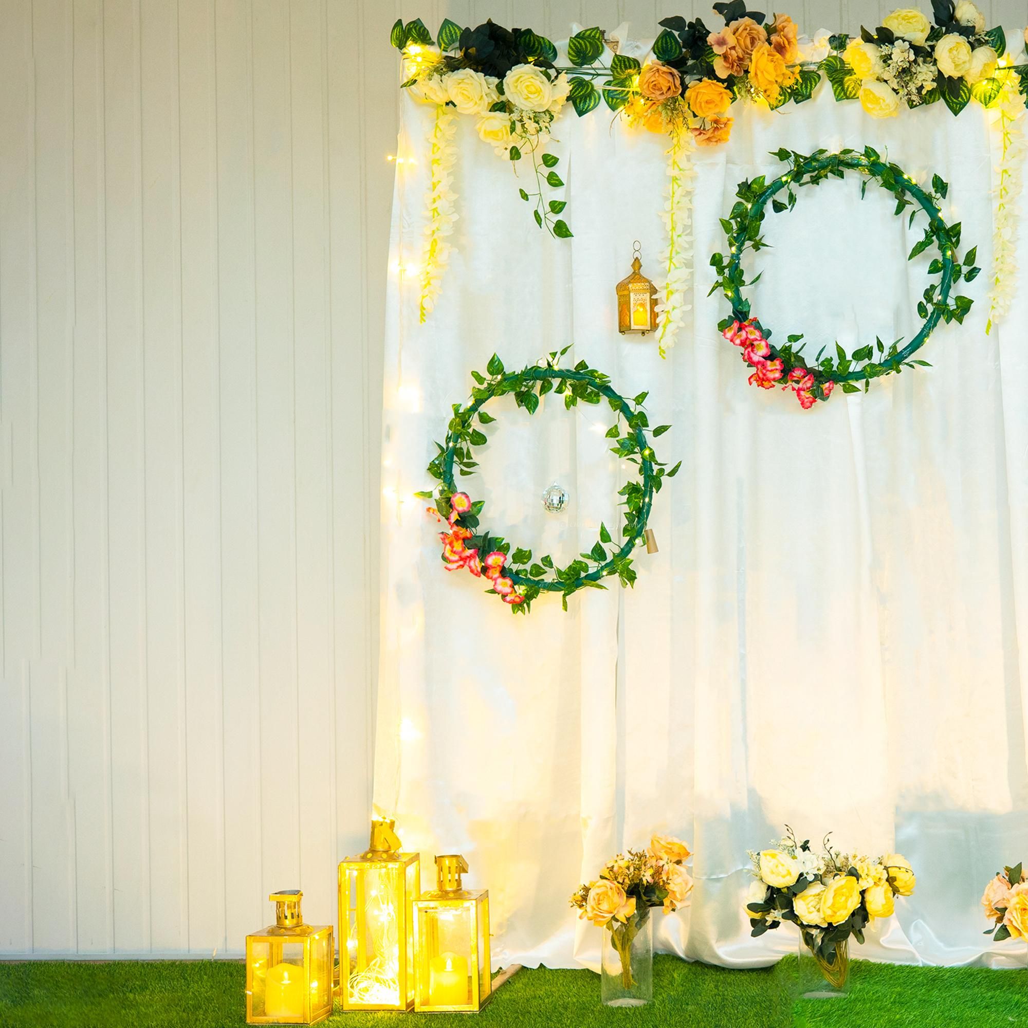Golden wreaths, gentle candlelight, and make your roka glow