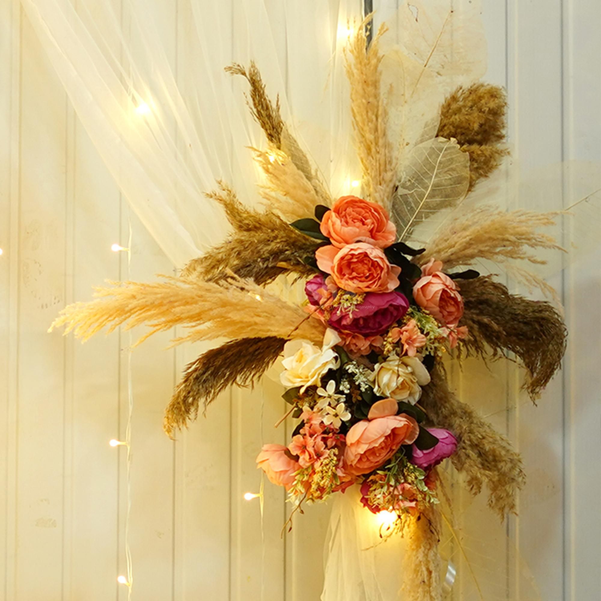 Softer LED candles radiate cozy, golden light to envelop the setup.