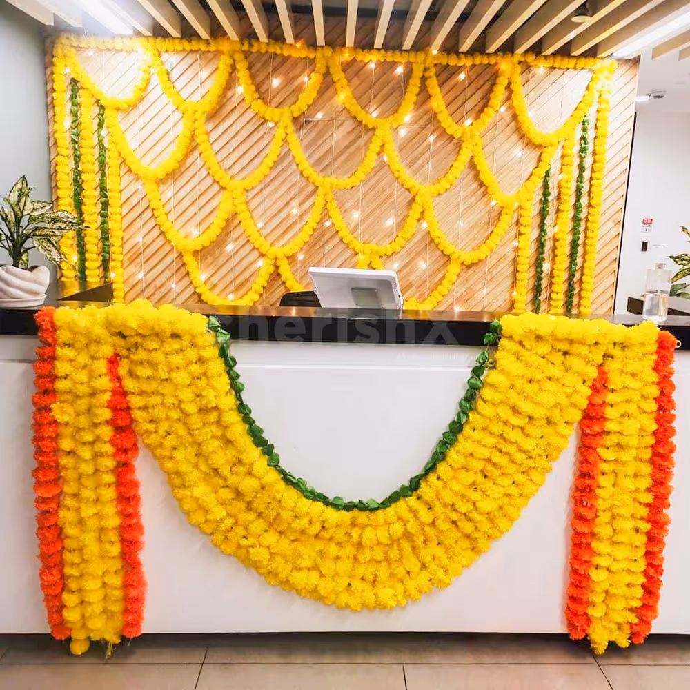 Pixel lights underline the importance of glow in this subtle yet magical office decor