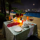 poolside dining in delhi ncr, 5 star hotels candlelight dinner