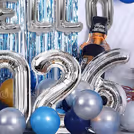 Stylish Blue And Silver Theme New Year Decor — photo 3