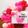 Happy Mother's Day banner centerpiece in bold hues.