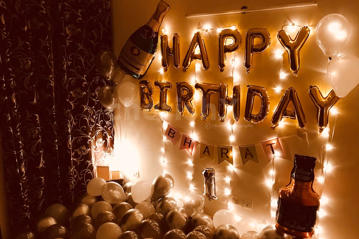 Birthday Balloon Decoration at Home