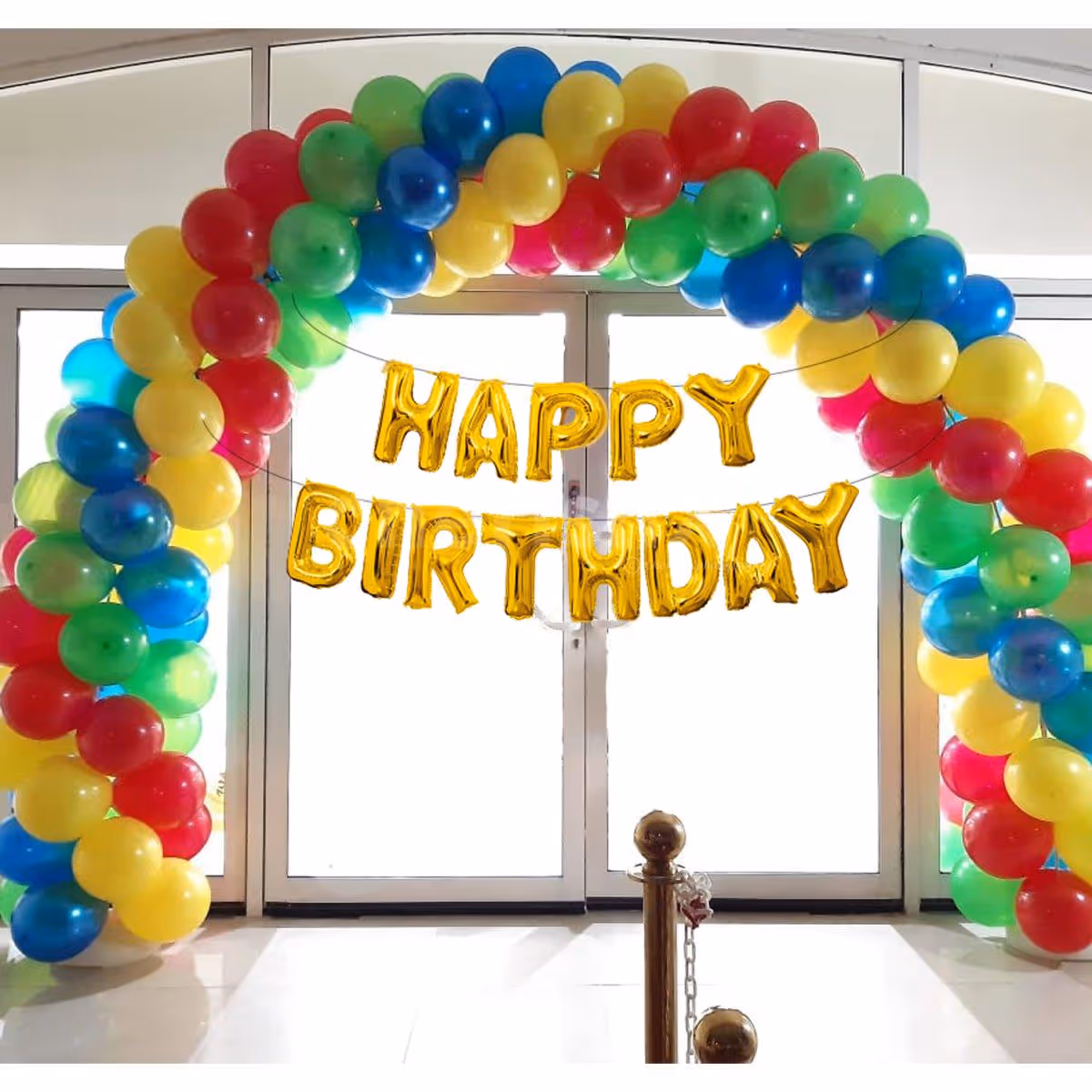 Multicolor Birthday Balloon Decoration