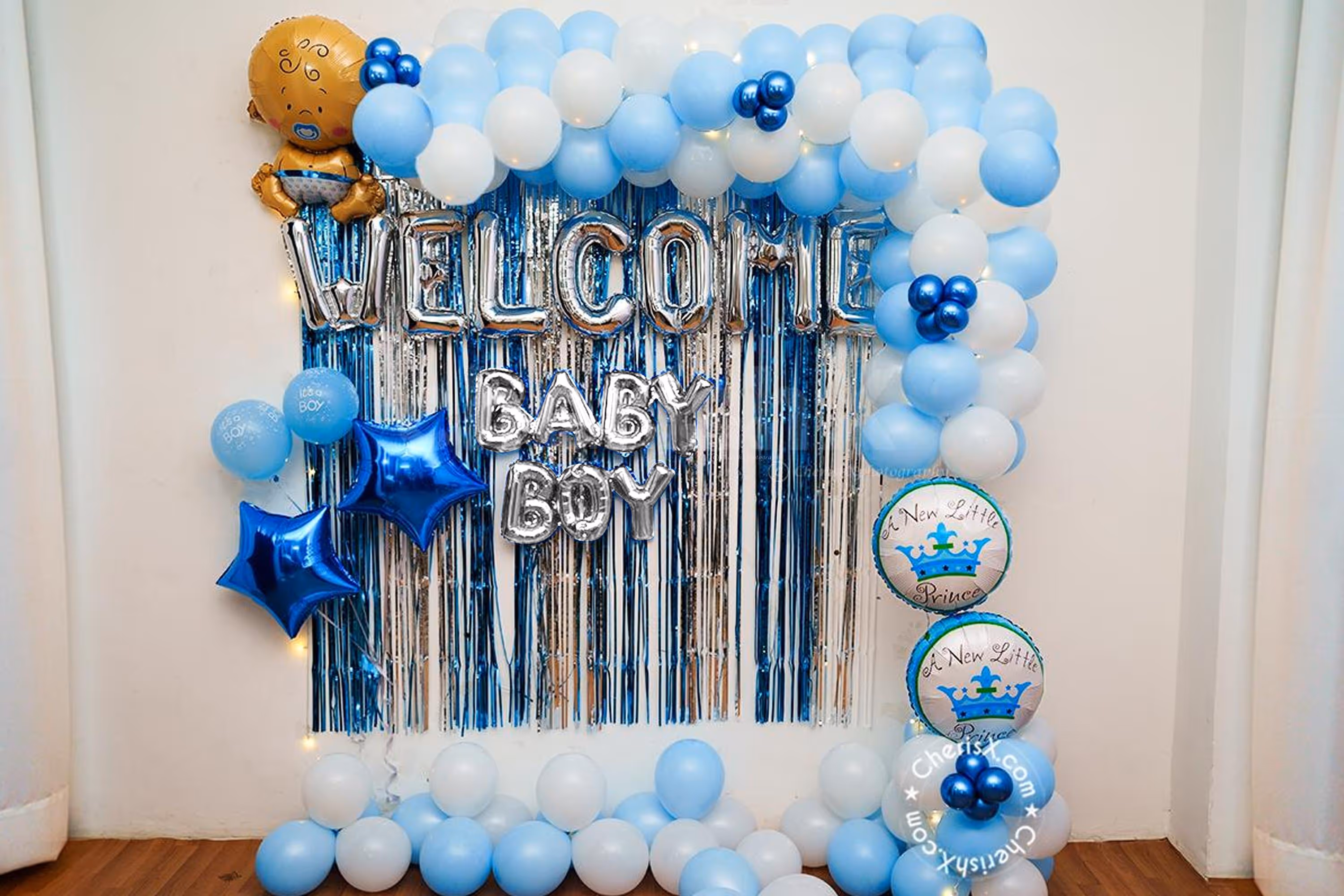 Welcome Baby Boy with a stunning welcome baby boy decoration!