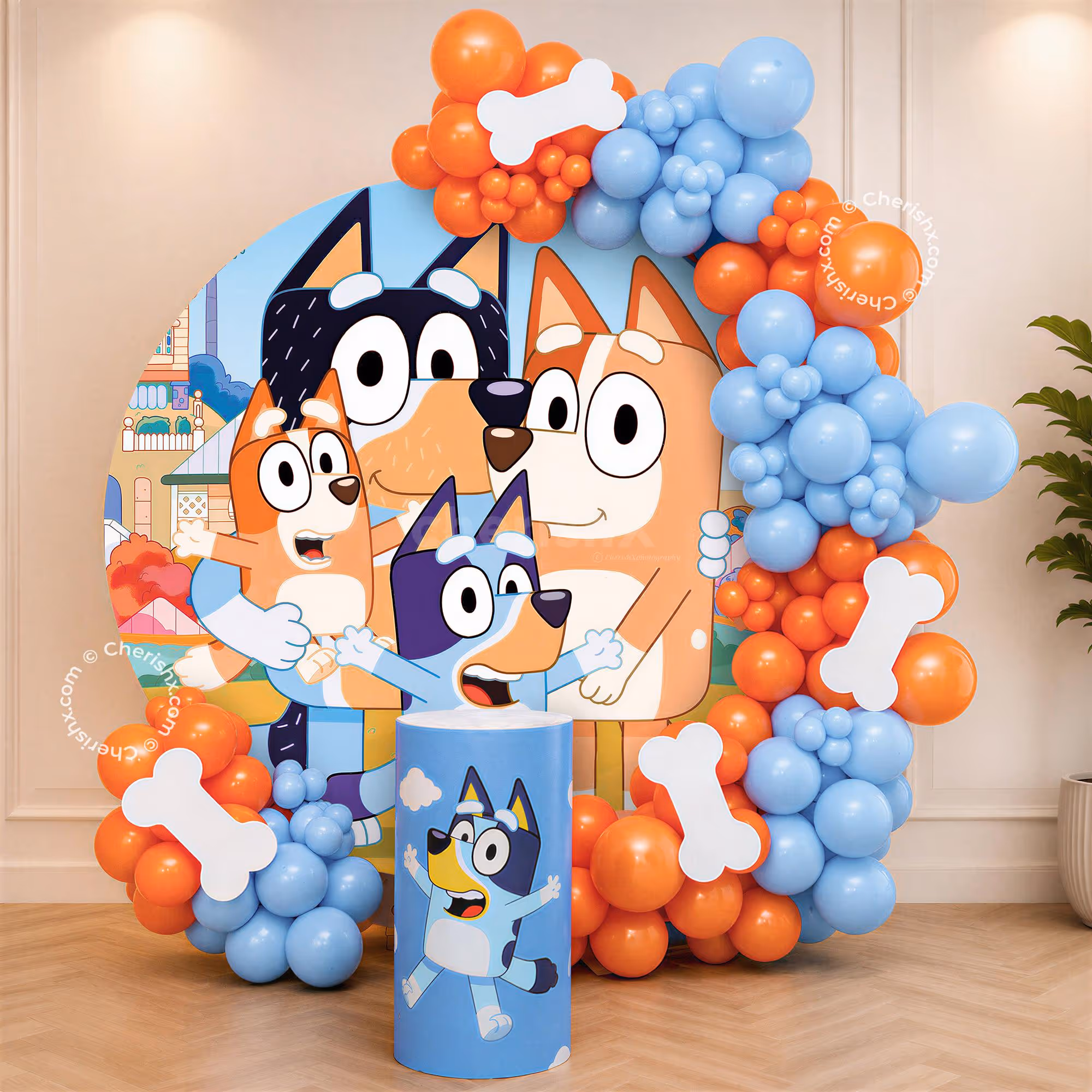 Bluey Theme Flex Ring Decor