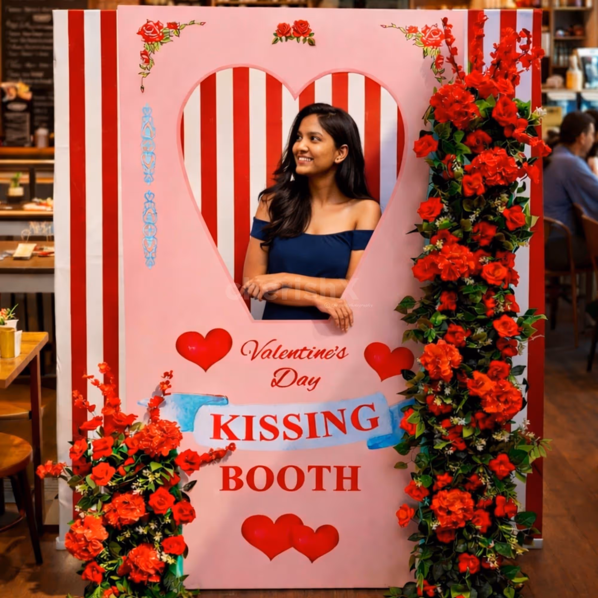 Best selfie point for valentine at cafe