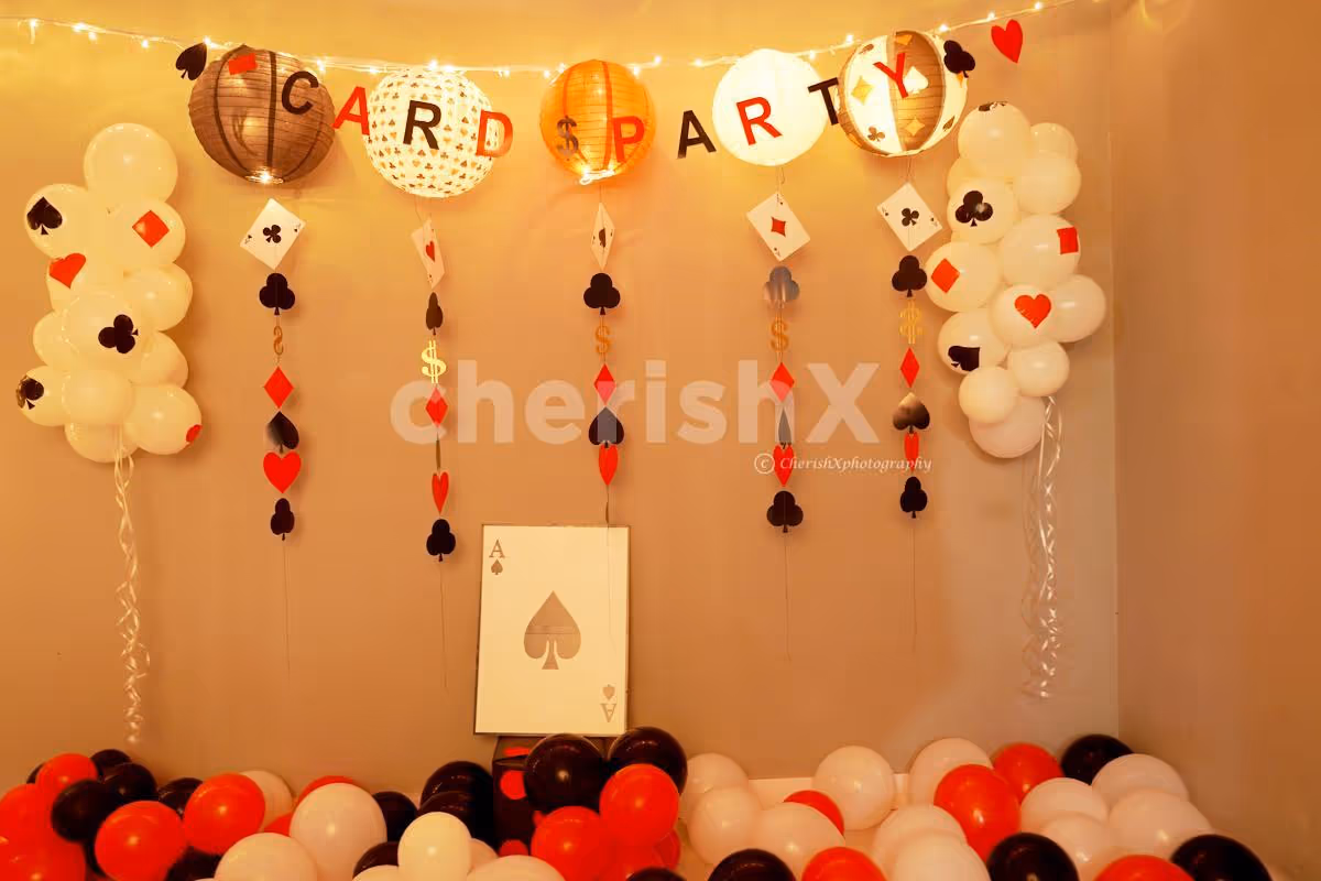 If you are planning a card party at Diwali, make a statement with cherishx Budget Friendly Poker Night Decor