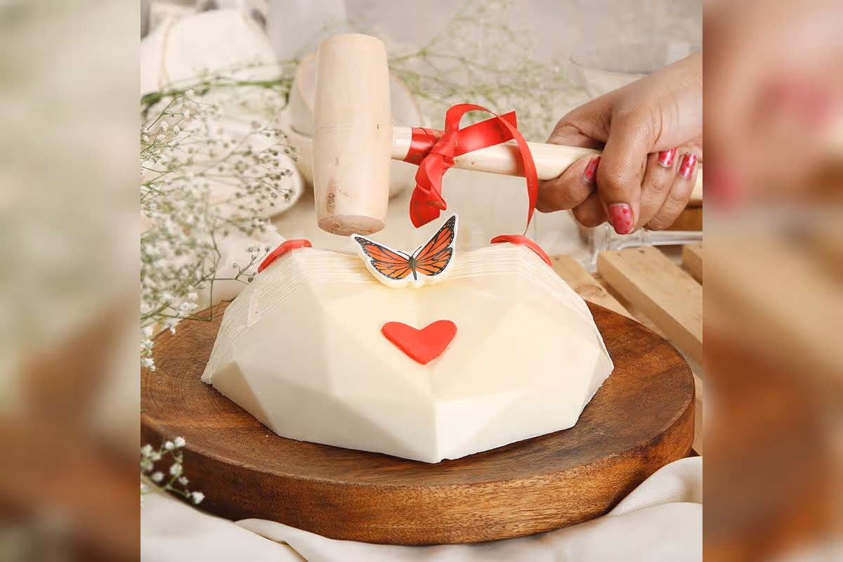 Exciting and fun Pinata red velvet cake by cherishx on your special day