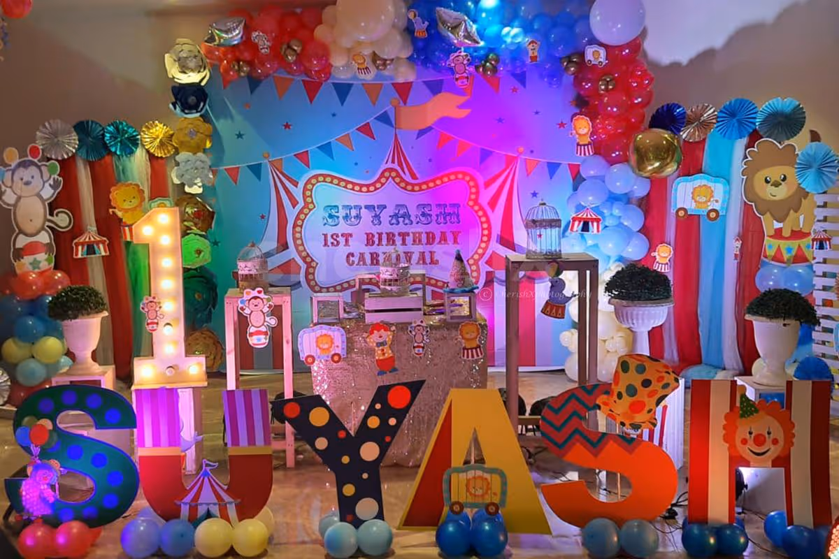 A carnival-like birthday for your special ones