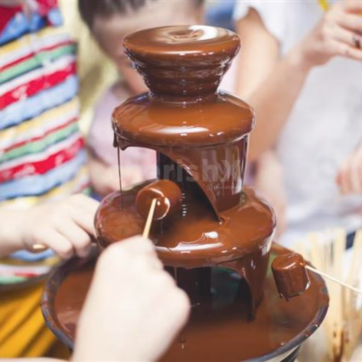 Chocolate Fountain At Kids Birthday Party