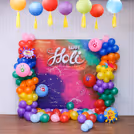 Party in style with colorful balloons and festive lanterns!