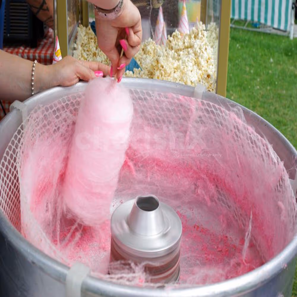 Cotton Candy Counter At Kids Birthday Party