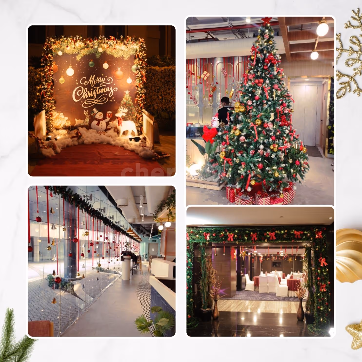 Customizable Christmas Decorations for Office