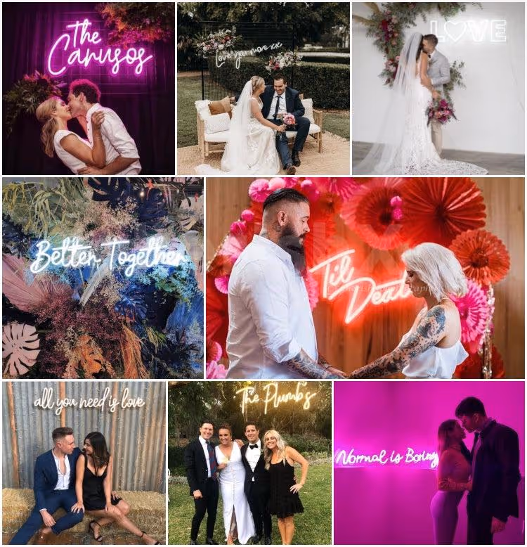 Customized neon sign lights to make your birthday decoration look more vibrant