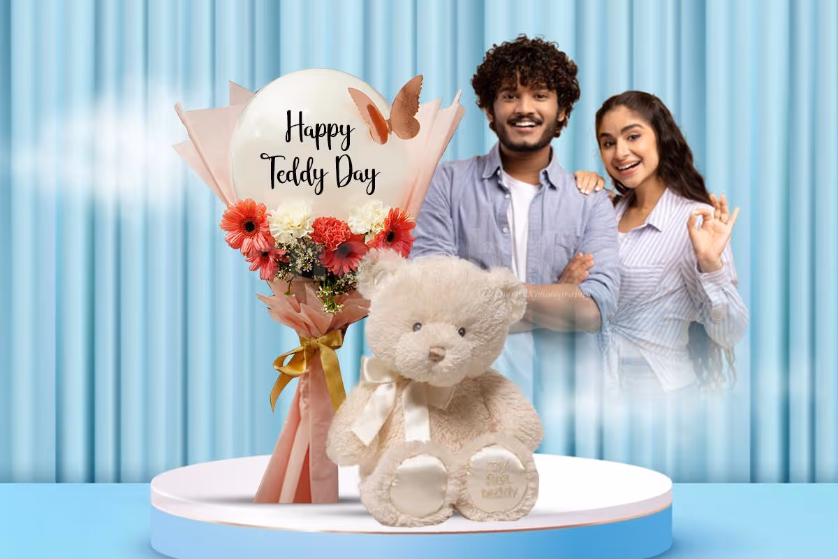 Cute Pink Teddy Day Combo