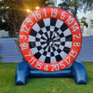 The Inflatable Football Dart Game Can Be Set Up At Any Indoor Or Outdoor Location.