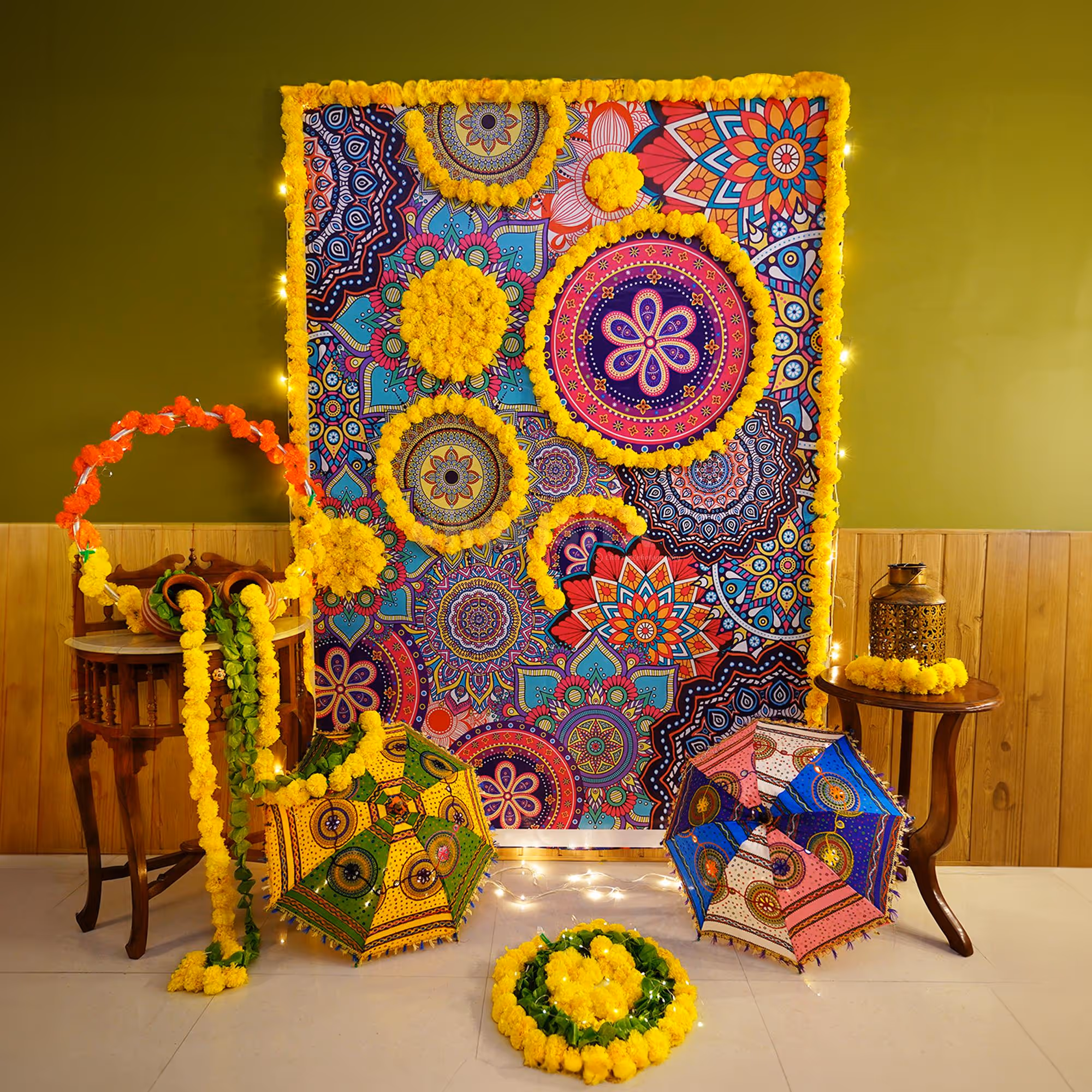 Mandala Themed Tradition Diwali Decoration by CherishX.