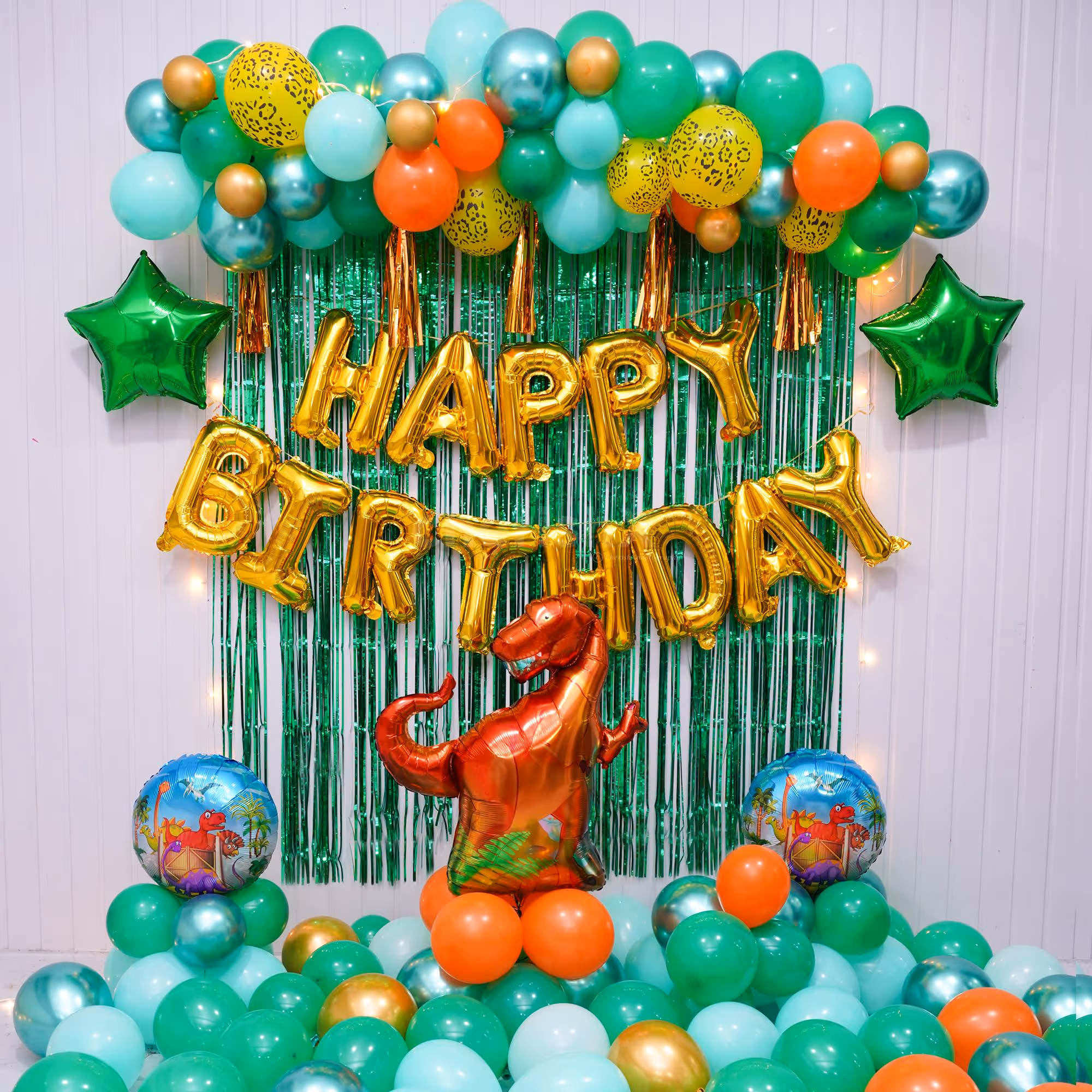 The colourful balloon background will be an amazing backdrop for pictures and party