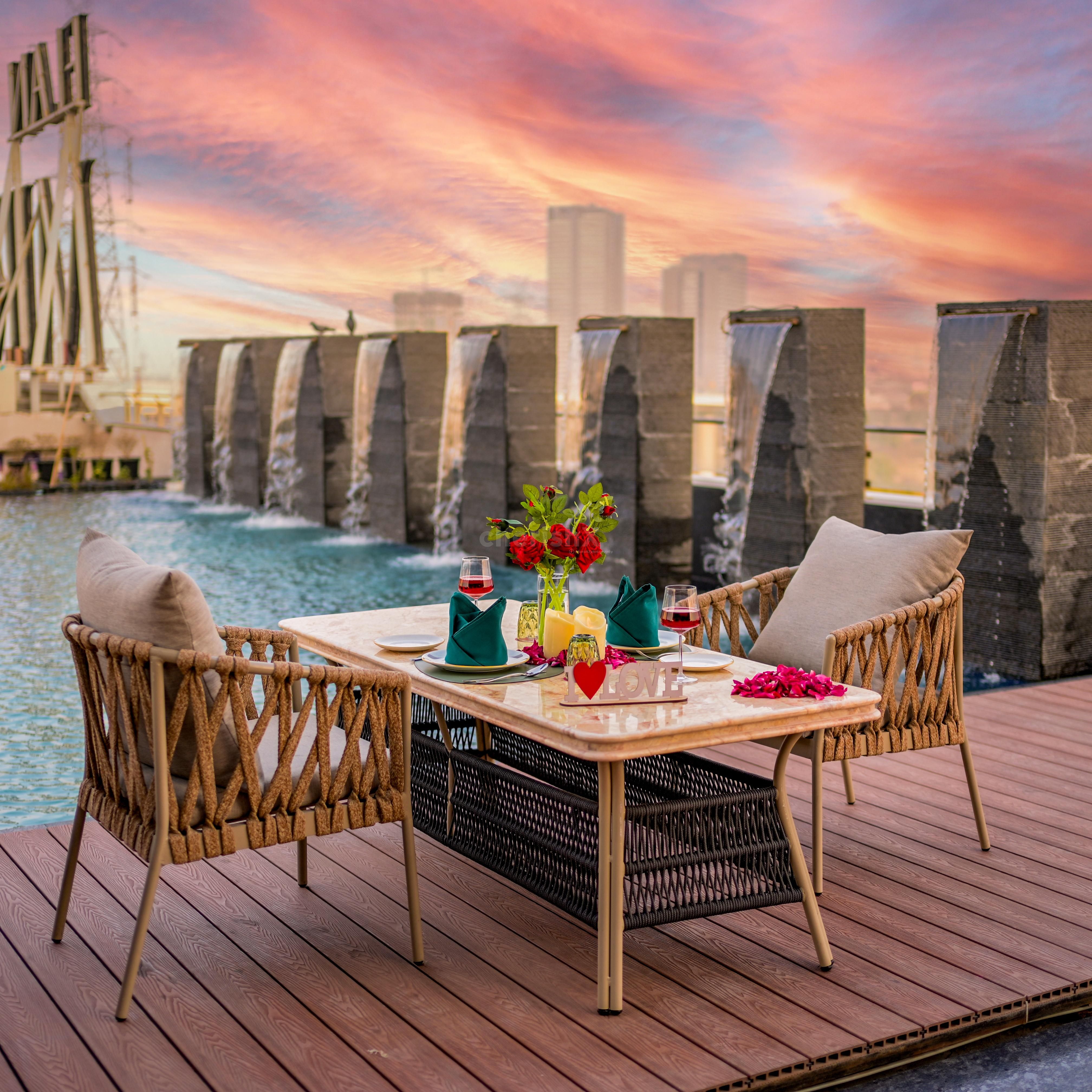 Elegant Poolside Dining by Ramada Encore Dwarka Expressway | Delhi NCR