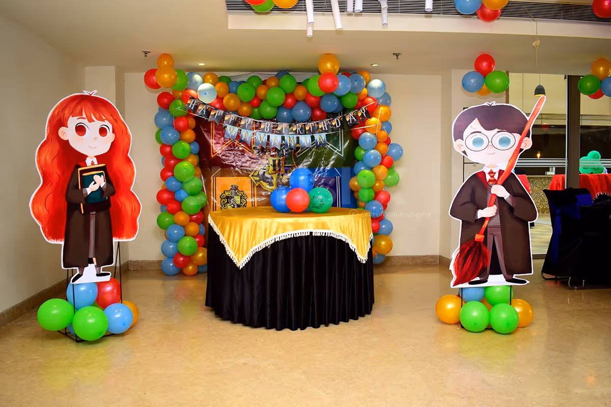 Harry Potter Themed Birthday Decoration for Kid's Birthday.