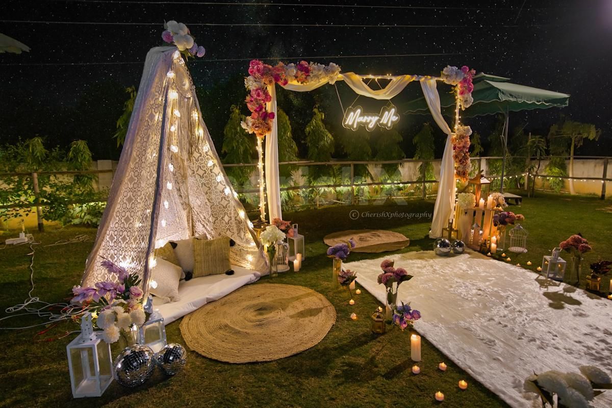 Fairytale Boho Proposal Setup