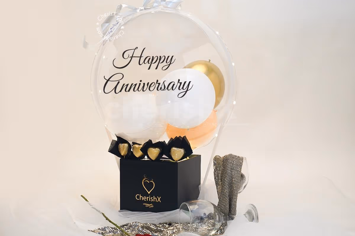 Karwa Chauth Special Helium Surprise Bucket by CherishX!