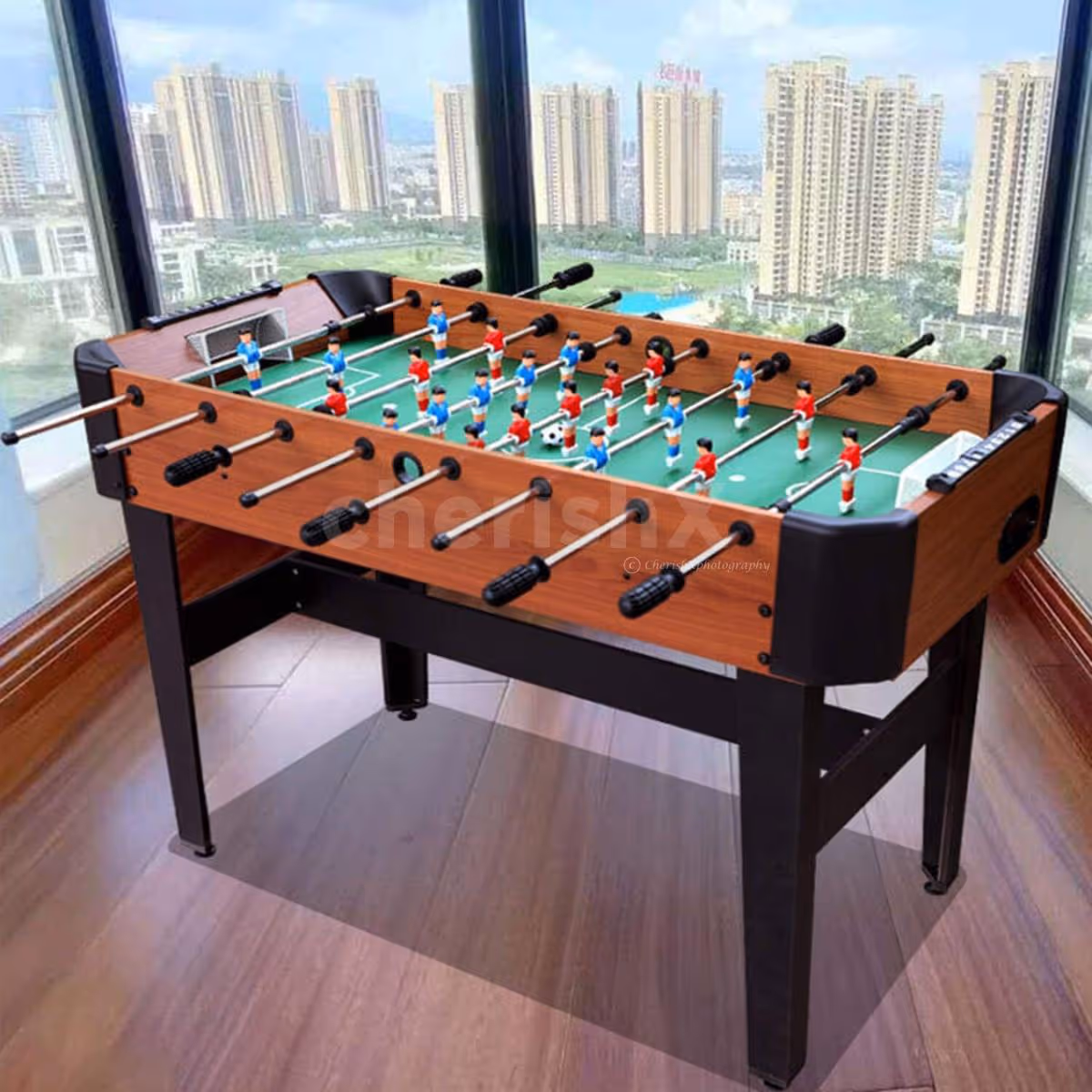 Foosball Table Setup Enhances The Game Spirit At Any Event Or Venue With Its Sporty Feel.