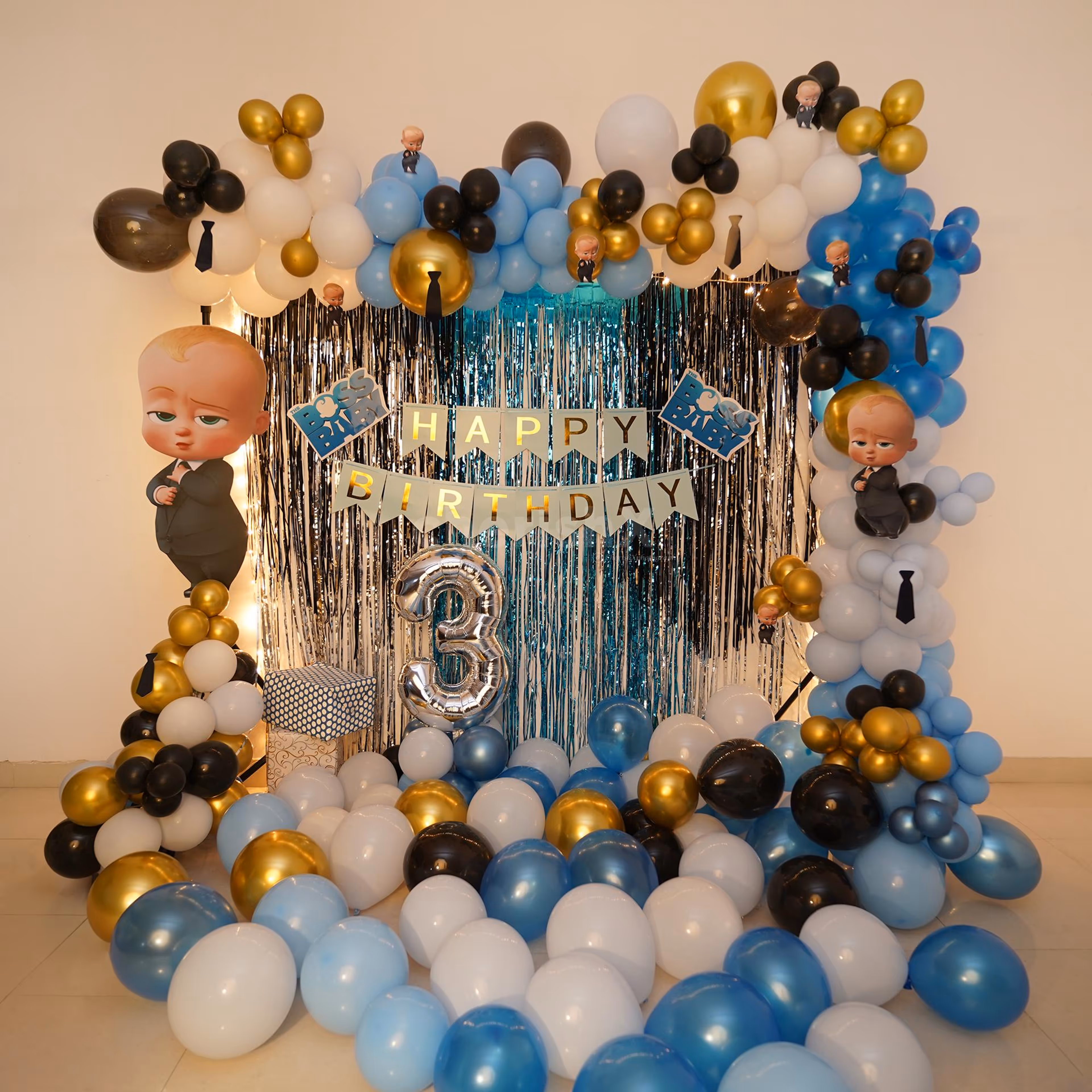 Let your child have a wonderful party by booking CherishX's Boss Baby Theme Decor