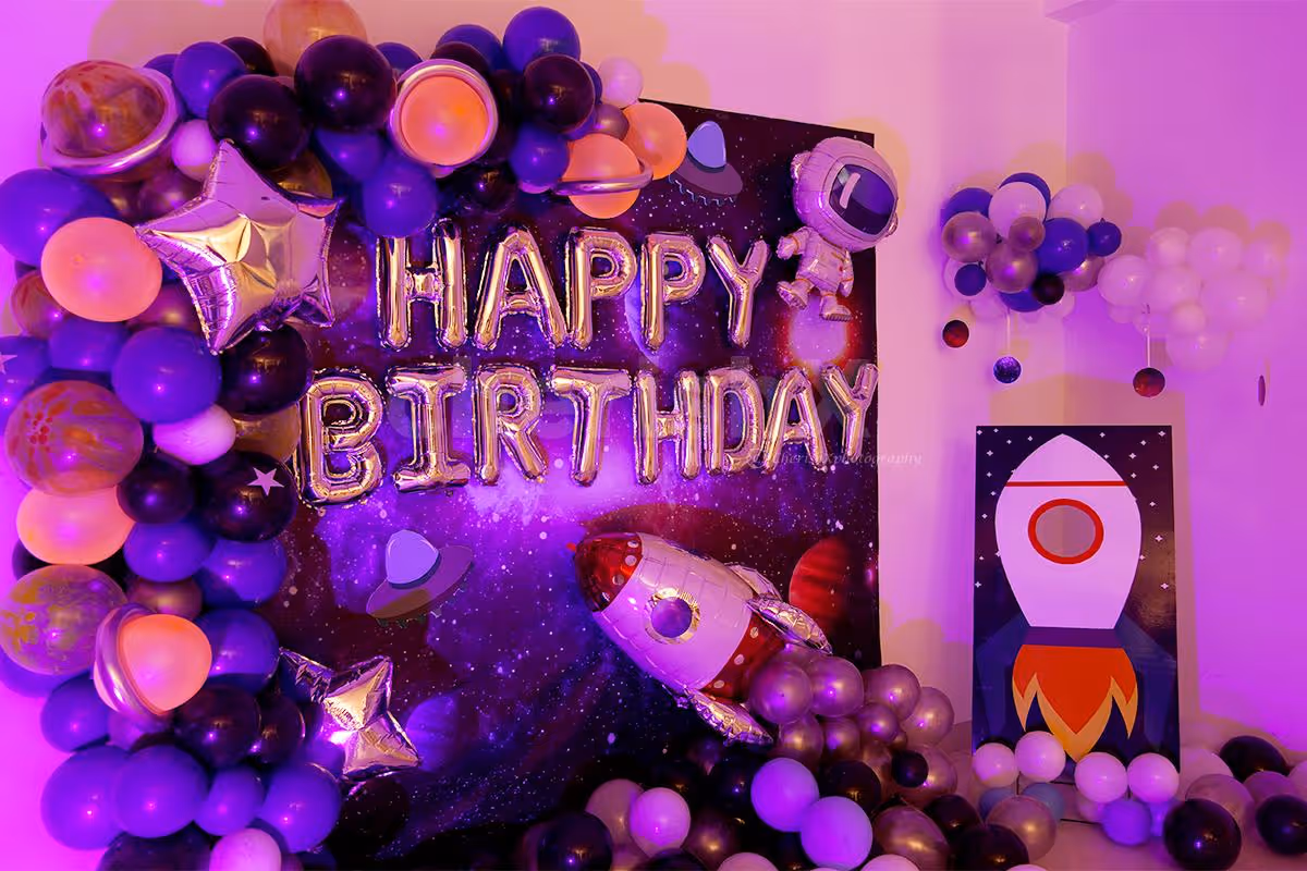 Glowing Galaxy Themed Decor