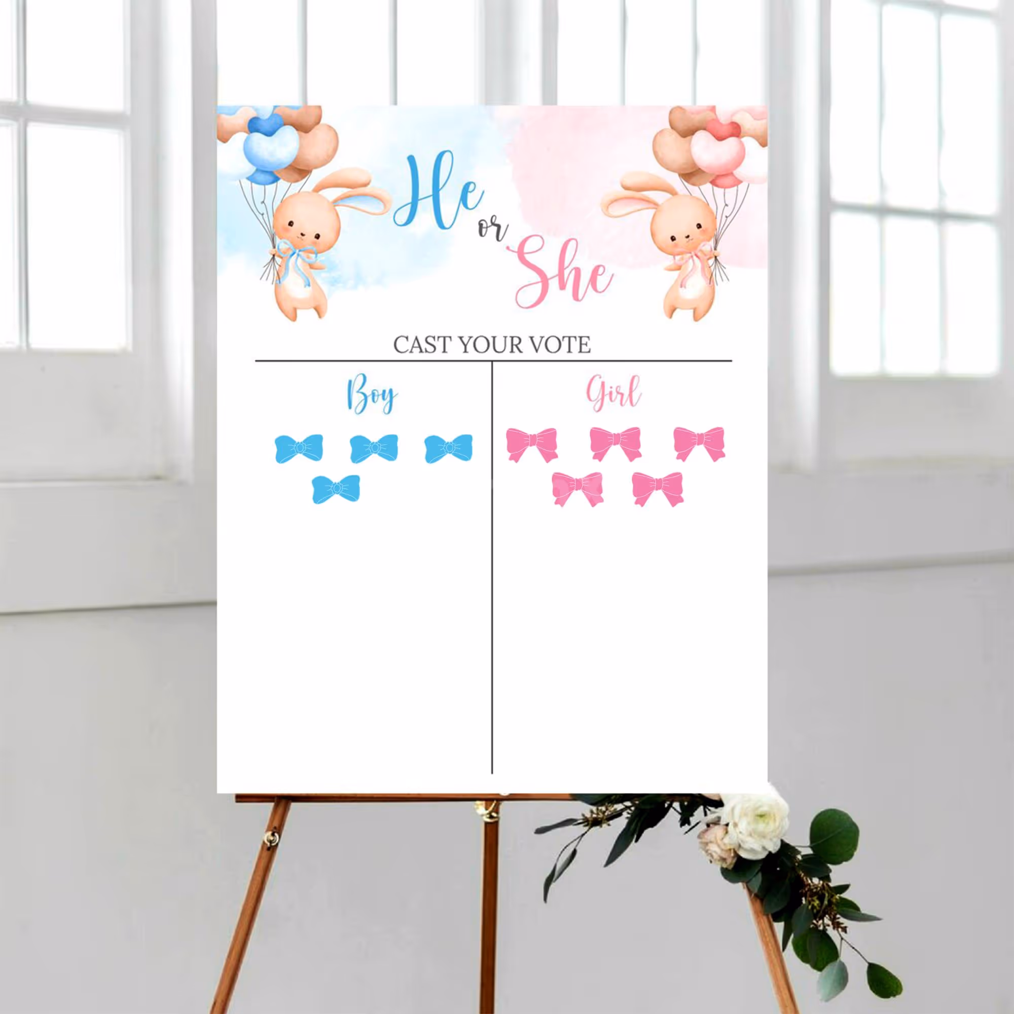 Baby shower game ideas for guess the baby girl or boy
