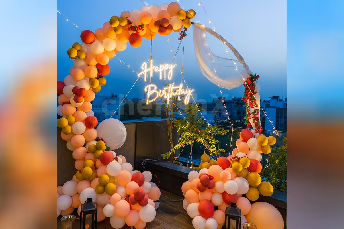 Surprise your close ones with CherishX's breathtaking Happy Birthday Neon Lights Decor!