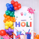 Corporate office holi decoration