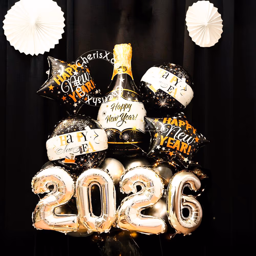 The 2026 Digit Balloon Foil is the Cherry on the Bouquet