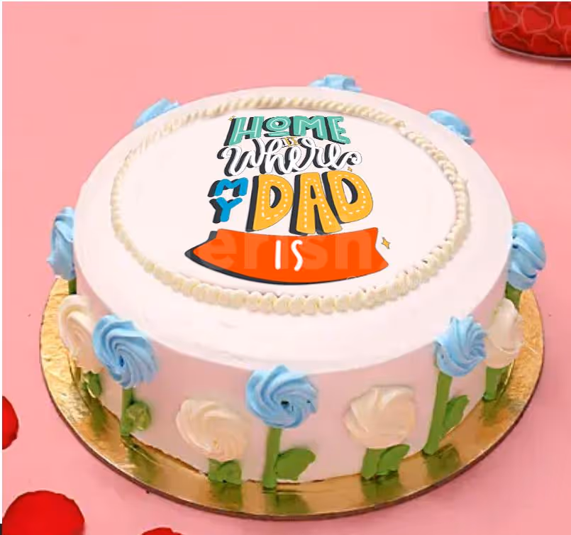 'Home is where my dad is’ Designer Cake