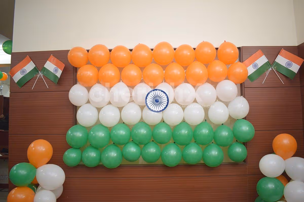 republic day balloon decoration