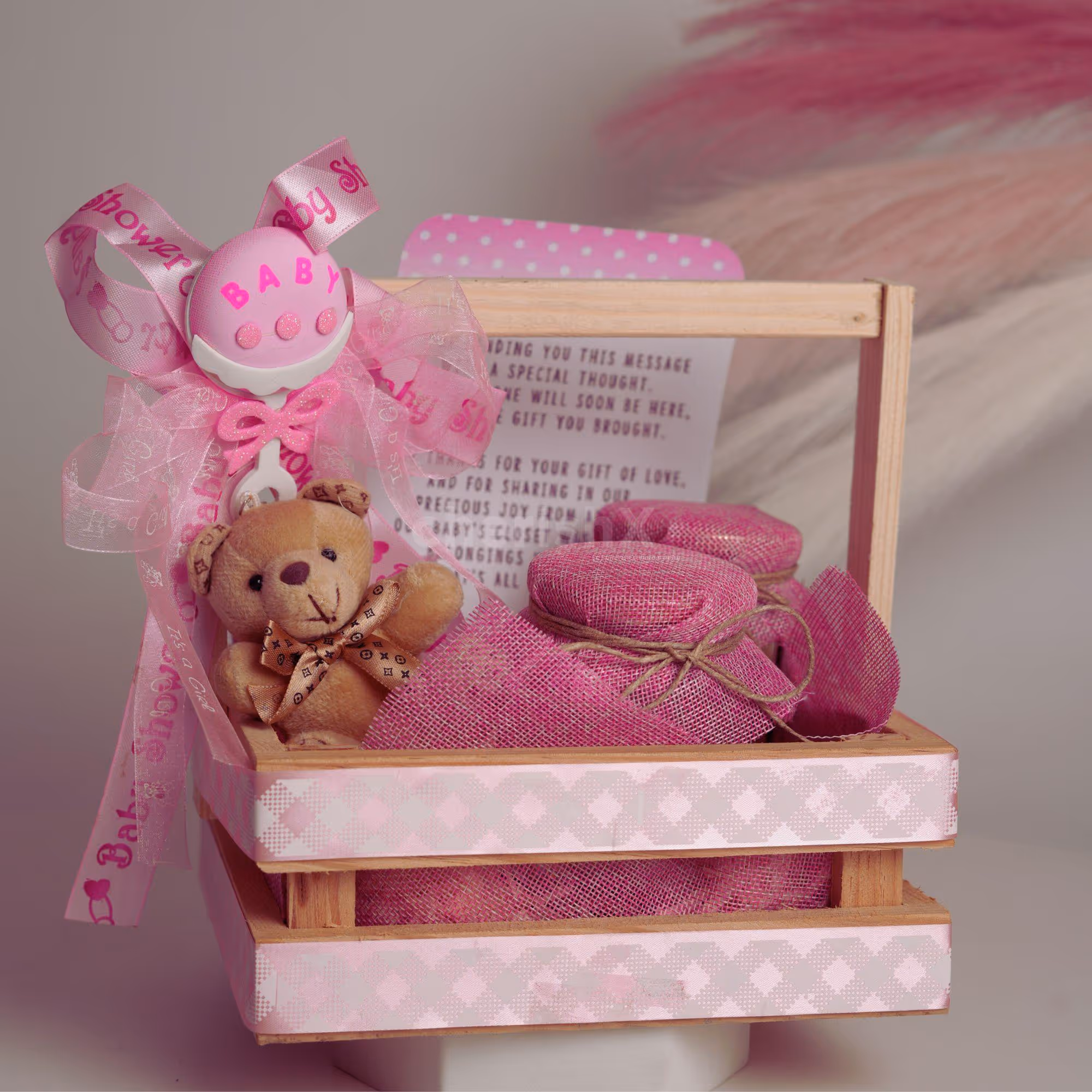 Celebrate the joy of new beginnings with this lovely gift.