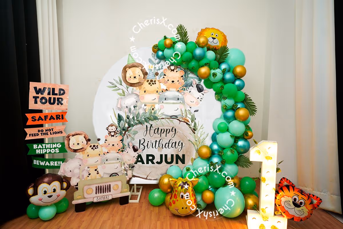 Have you thought about a birthday celebration in the jungle? What if you get in your place?
