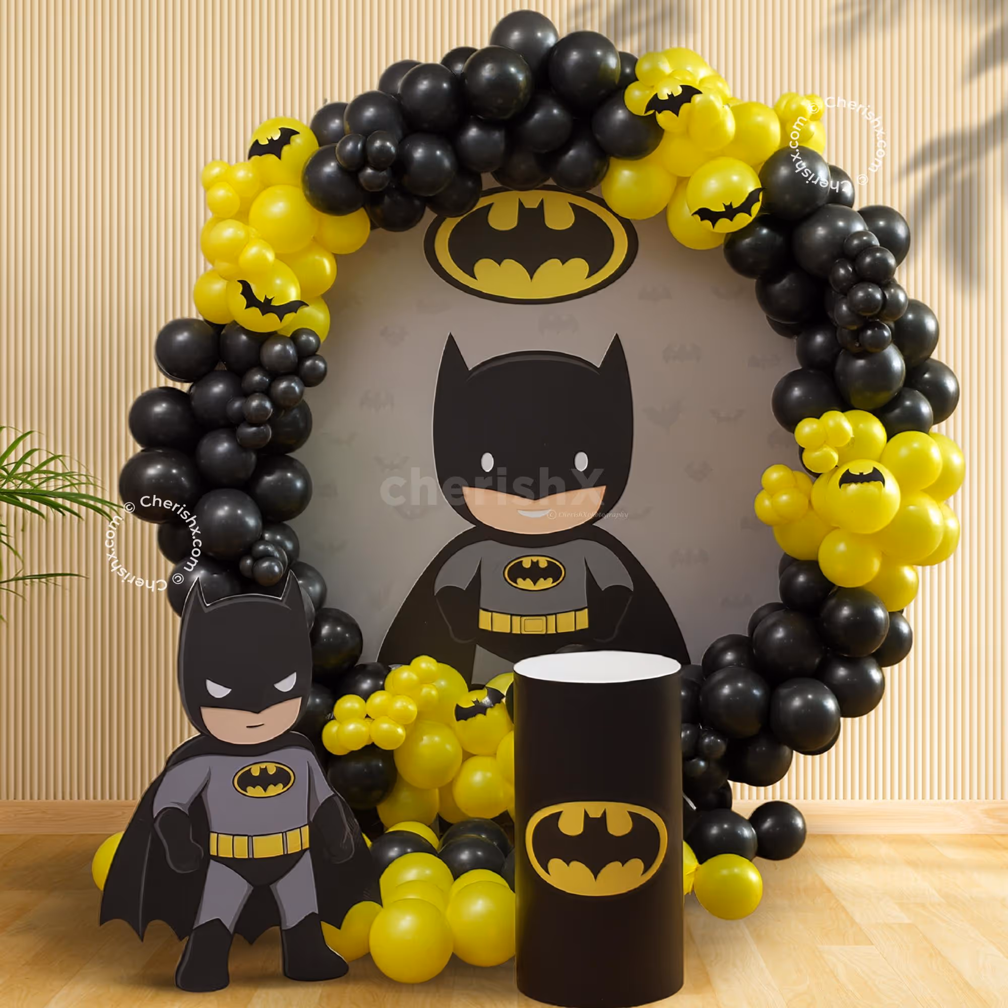 Customised Flex On The Wall Announces The Heartfelt Message For The Kid's Birthday Party.